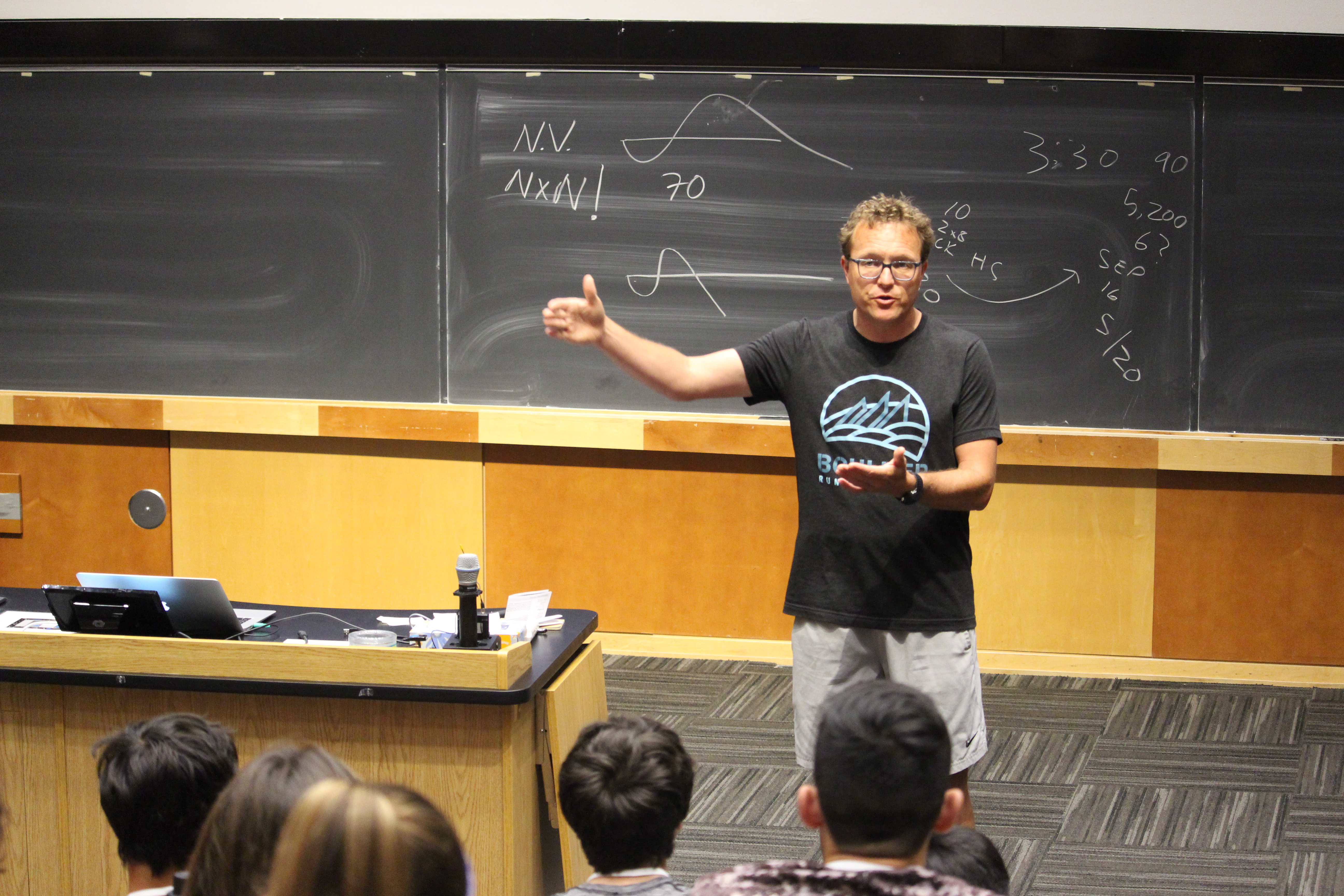 Jay teaching at Boulder Running Camp